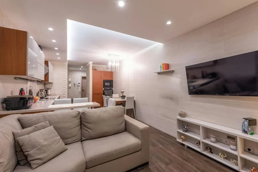 decoracion-cocina-salon-espacio-pequeno