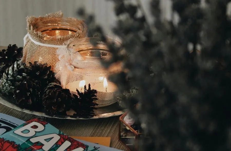 decoracion-de-otono-velas