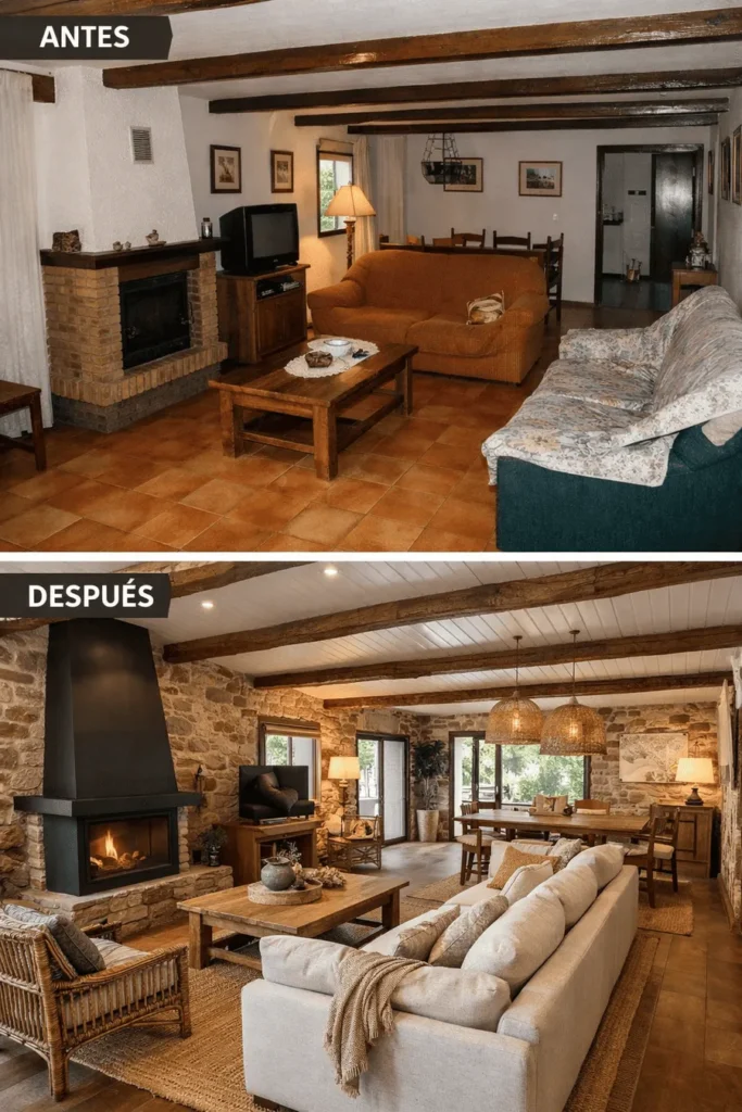 interiorismo-casas-rurales-salon-antes-y-despues
